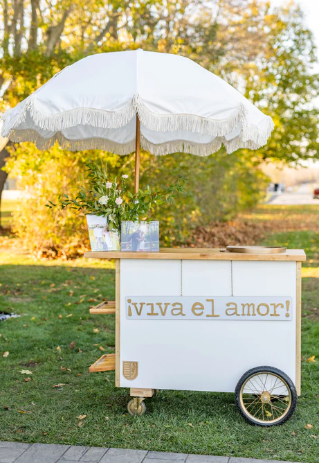 cute wedding ornament cart RG|NY