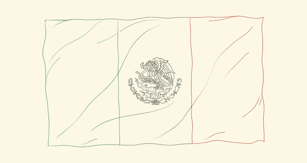 mexico flag illustration RG|NY