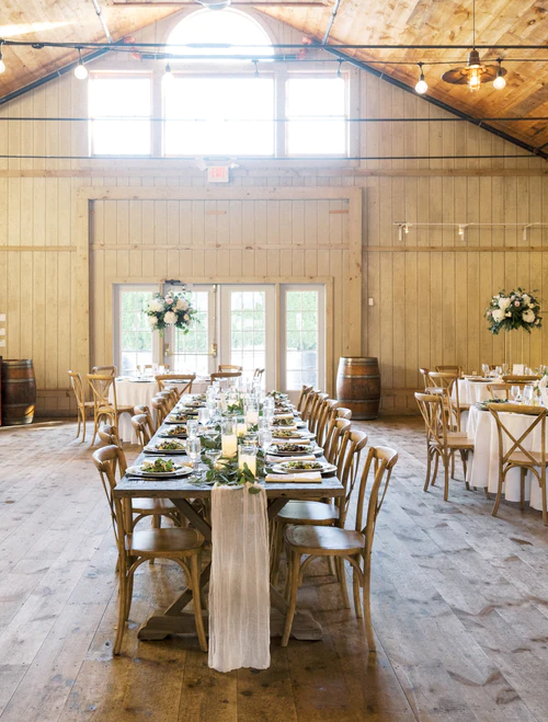 barn wedding setting for a wedding RG|NY