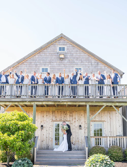 wedding party at a barn RG|NY