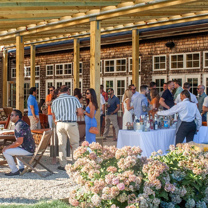 A photo of guests at RGNY enjoying a wine tasting