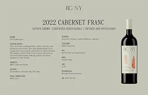 RG Cabernet Franc full tech sheet